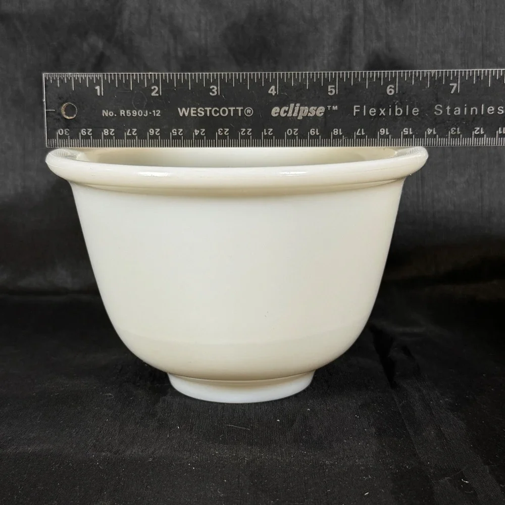 Vintage White Milk Glass Replacement Bowl 7